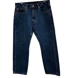 Levi's Men’s 505 Blue Jeans 36 X 30 Regular Classic Fit Straight Leg
